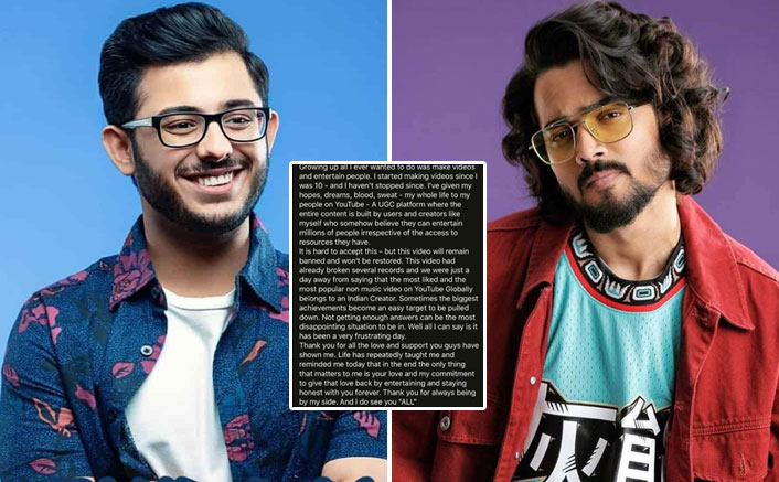 Post YouTube Drama, CarryMinati Shares An Emotional Note For Fans; Bhuvan Bam Reacts