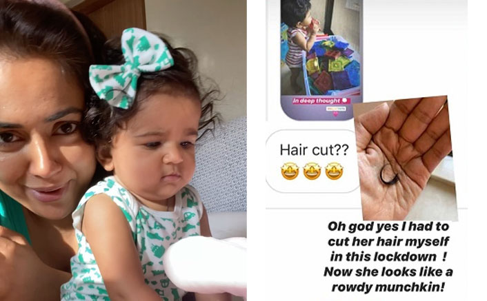 Sameera Reddy Gives A 'Rowdy' Haircut To Her Tiny-Tot & She Looks Adorable