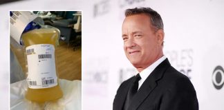 Tom Hanks shares pic of his donated plasma