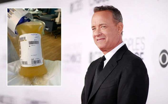 Tom Hanks shares pic of his donated plasma