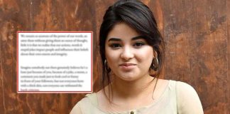 Zaira Wasim REACTS To Social Media Trolls, Says "Your Words Could Be A Reason For Someone’s Heart To Shatter"