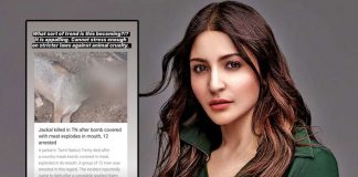 Anushka Sharma calls killing of jackal with meat bomb 'appalling'