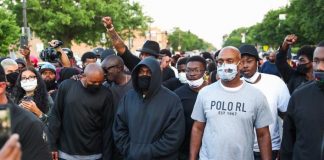 #BlackLivesMatter: Rapper Kanye West Joins Protesters At His Home Town Chicago Backing Justice For George Floyd