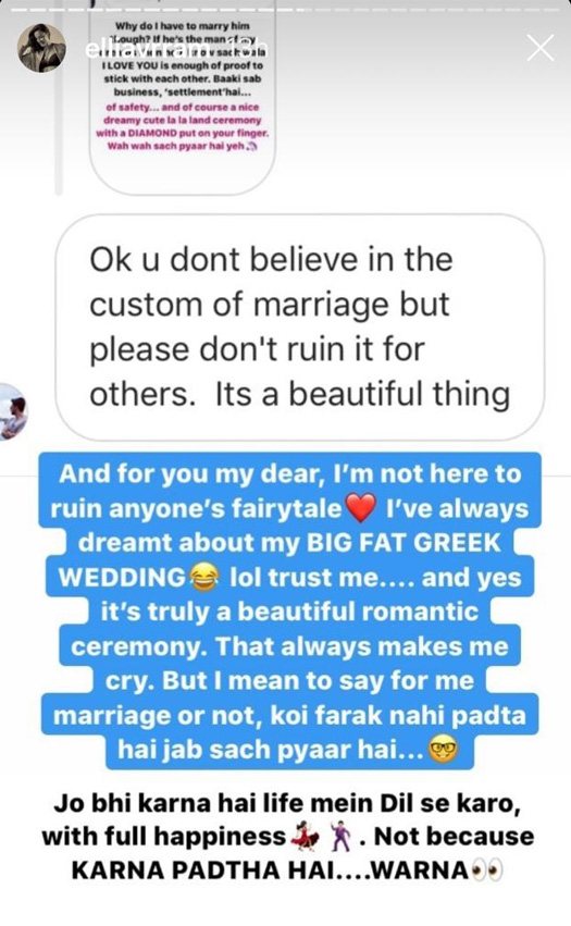 Elli AvrRam Replies A Troll Asking Her To Marry: "Beta Settle Hone Ke Liye..."