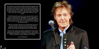 Paul McCartney: Need to work together to overcome racism