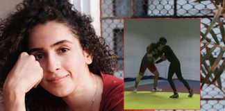 Sanya Malhotra posts 'zor se throwback' from 'Dangal' practice