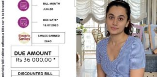 Taapsee Pannu's high electricity bill: Power provider reacts
