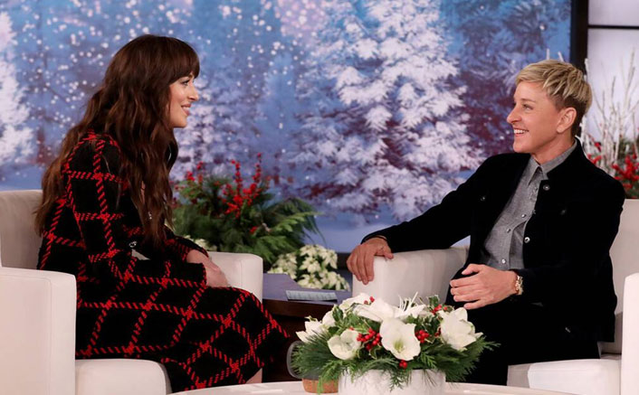 When Ellen DeGeneres & Dakota Johnson Gave Each Other A Cold Shoulder During Live Interview!