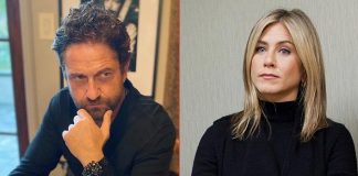 When Jennifer Aniston Talked To Gerard Butler's Mom While They Were Getting 'Married'