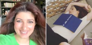 When Twinkle was caught napping by her son