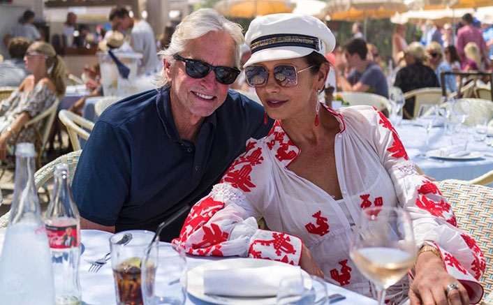 'Ant-Man' Michael Douglas Chills With His 'Wasp' Catherine Zeta-Jones In Mallorca But Their Cute Dog Steals All The Limelight!