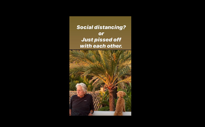 'Ant-Man' Michael Douglas Chills With His 'Wasp' Catherine Zeta-Jones In Mallorca But Their Cute Dog Steals All The Limelight!