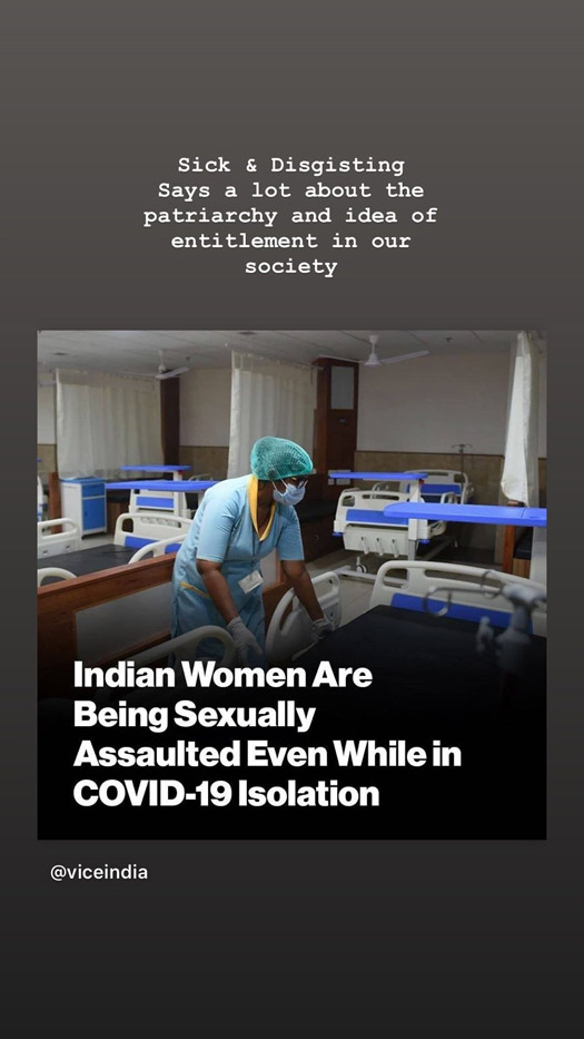 Bhumi Pednekar reacts to sexual harassment of women in Covid isolation