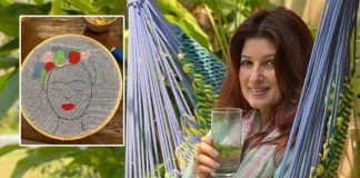 Twinkle Khanna tries embroidery after nearly 20 years