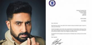 Abhishek Bachchan shares letter from Chelsea footballer Cesar Azpilicueta