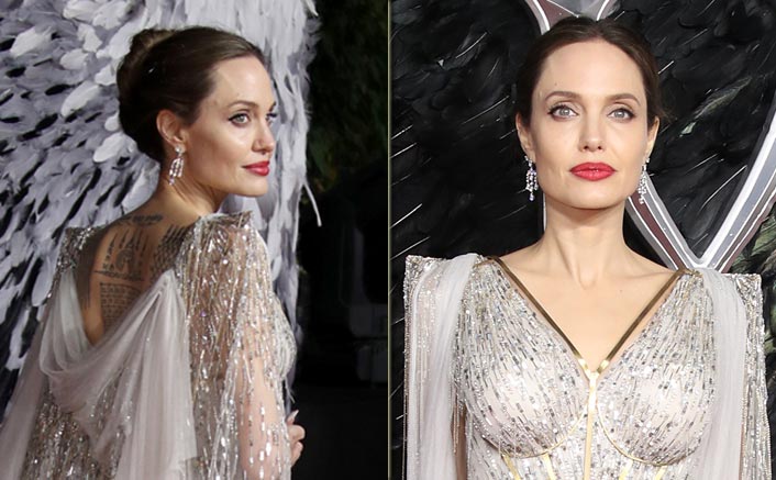 Angelina Jolie Boasting Tattoos Instead Of Covering Them On The Red Carpet Is The ULTIMATE Sign Of How She Has ZERO Fuc*s To Give