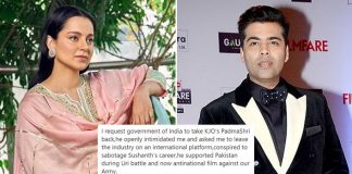 Kangana Ranaut Slams Karan Johar Yet Again “I Request Government Of India To Take KJO’s Padma Shri Back
