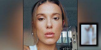 Millie Bobby Brown Nails The Corset Look With Long Straight Flared Denim & We Are Obsessed With It!