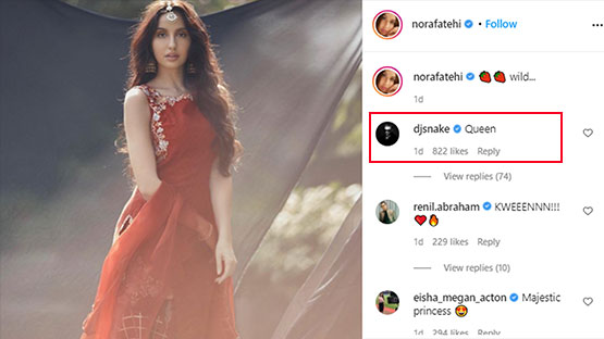 Nora Fatehi And DJ Snake Bond On Social Media, Latter Calls Her A 'Queen'