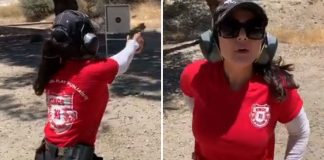 Preity hones shooting skills under ‘John Wick' trainer