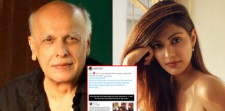 Screenshot of Mahesh Bhatt associate's FB post to Rhea goes viral