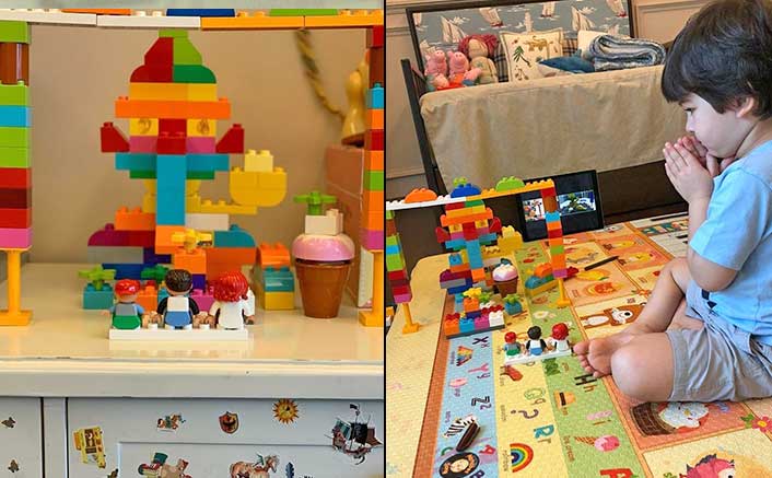  Taimur Ali Khan's DIY Ganpati Idol Is Made Of Legos & We Are Sure It's The Best You Would Ever See