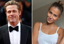 Brad Pitt's Girlfriend Nicole Poturalski Goes For Morning Walk With Her Son!