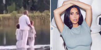 Kanye West & Kids Walk On Water During Sunday’s Service, Kim Kardashian Shares Videos