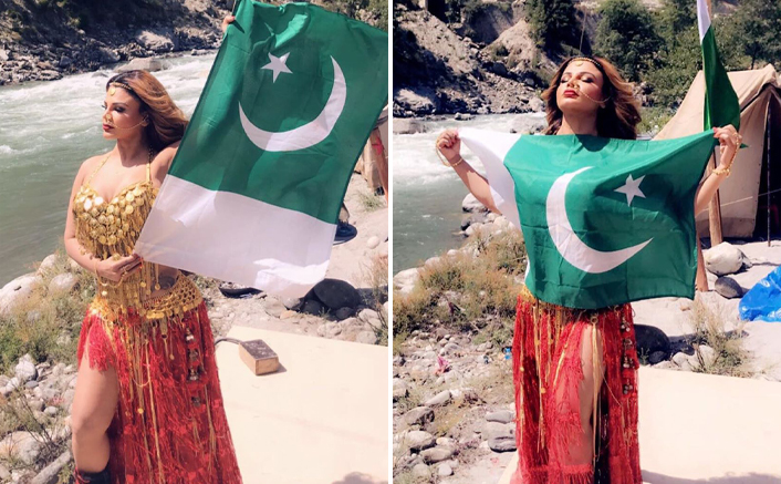 Rakhi Sawant BREAKS Silence On Her Viral Picture Of Hugging Pakistani Flag