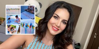 Sunny Leone, children indulge in painting