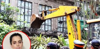 #WellDoneBMC trends after BMC demolition action at Kangana's office