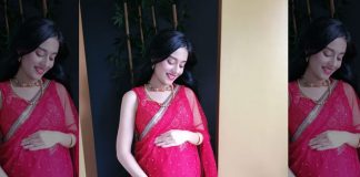 Pregnant Amrita Rao shares a video on Maha Ashtami, looks adorable in Saaree