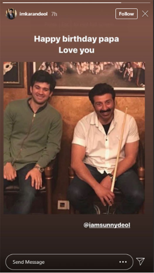 Sunny Deol turns 64: Here's how Dharmendra, Bobby wished the action star