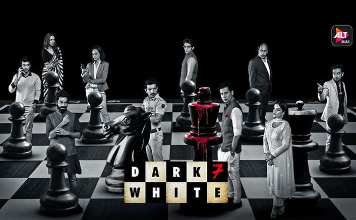 Dark 7 White Poster