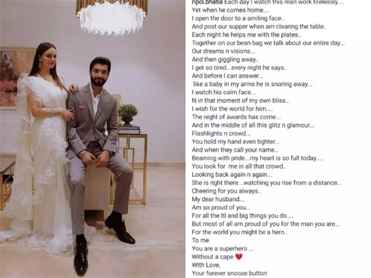 Did You Know? Sharad Malhotra Helps Wife Ripci Bhatia Do The Dishes Post Shoot