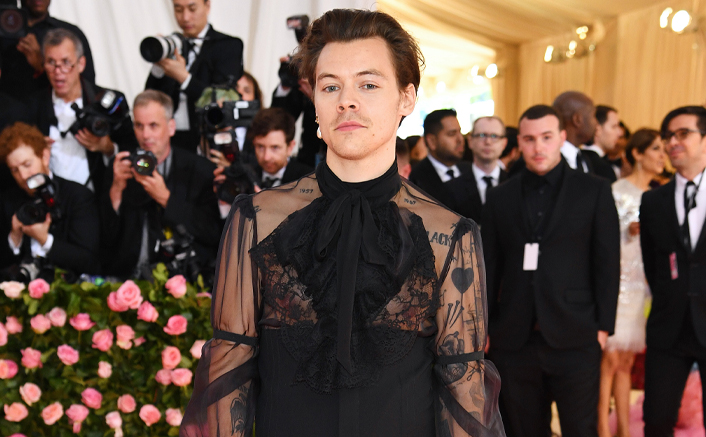 Harry Styles Dons A Gucci Lace Gown As He Features Solo On The Cover Of Vogue