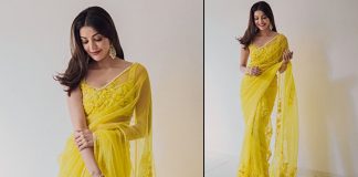 Kajal Aggarwal’s Yellow Manish Malhotra Saree Is Perfect For This Diwali - Chic Yet Elegant!
