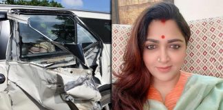 Khushbu Sundar Escapes Unhurt After Meetings With Accident On Her Way To Attend 'Vel Yatra'