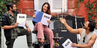 Kun Faya Kun: A Candid Moment from the set !