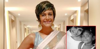 Mandira Bedi strikes a pose with her 'Lockstar'