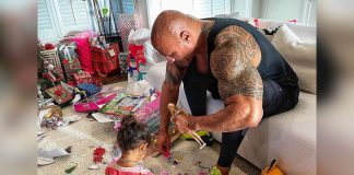Dwayne Johnson shares experience of playing with daughter's Barbie (Ld)