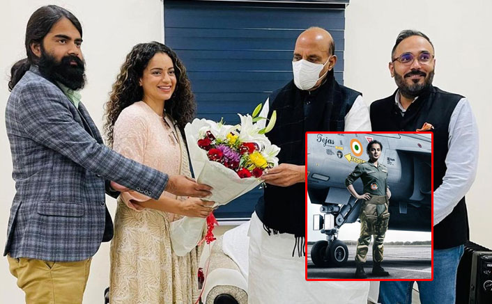 Kangana meets Rajnath Singh ahead of 'Tejas'