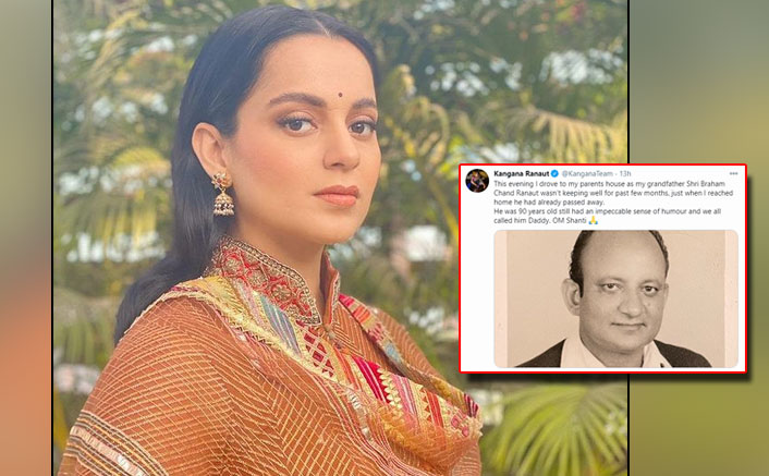 Kangana Ranaut’s Grandfather Breathes His Last In Manali