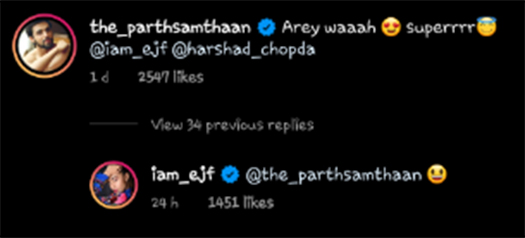 Parth Samthaan's Beautiful Comment On Erica Fernandes' Latest Song Will Make Your Day