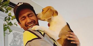 Vicky Kaushal shares adorable picture posing with 'padosan'