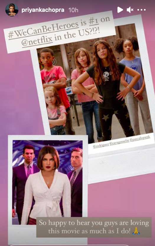 We Can Be Heroes Reaches Top Spot On Netflix US, Priyanka Chopra Jonas Thank Fans
