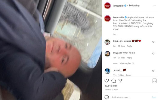 Cardi B Offers Her Instagram Followers $10K To Locate An Alleged Robbery Suspect