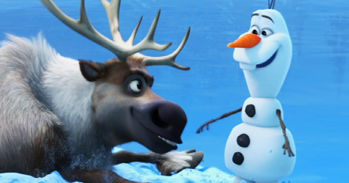 Olaf & Sven Played Anna & Kristoff’s Sidekick In Frozen