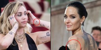 Hollywood Actresses From Angelina Jolie To Miley Cyrus Who Got Devnagri Tattoos Done