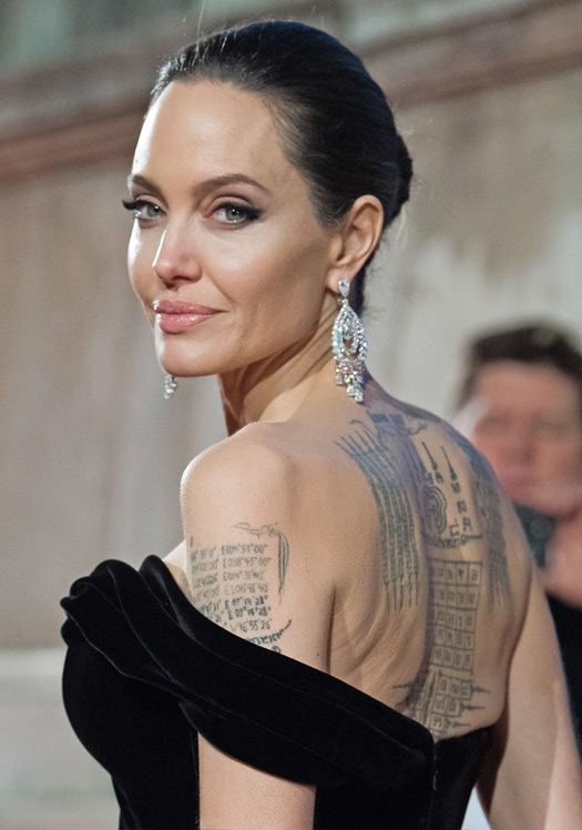 Hollywood Actresses From Angelina Jolie To Miley Cyrus Who Got Devnagri Tattoos Done